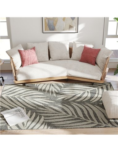 HOMCOM UV Resistant Indoor & Outdoor Area Rug, Easy-Cleaning Machine Washable Rug for Patio, Garden, Kitchen, Bathroom or Living