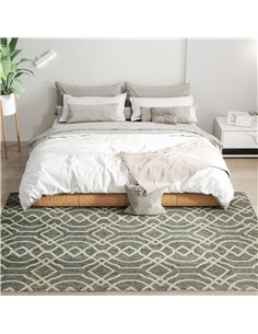 HOMCOM UV Resistant Indoor & Outdoor Area Rug, Easy-Cleaning Machine Washable Rug with Geometric Pattern for Patio, Garden, Kitc 2