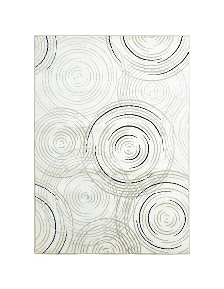 HOMCOM Modern Area Rug, Swirl Pattern Machine Washable Rug, Allergy-Friendly Floor Carpet for Living Room, Bedroom, Dining Room, - pic 204786 | FastDaddyshop