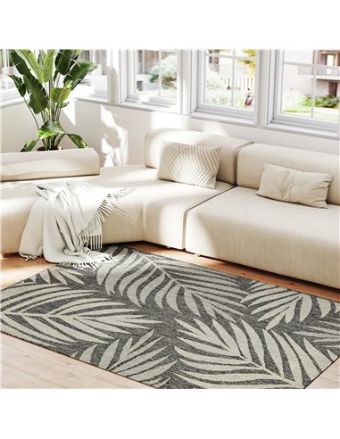 HOMCOM UV Resistant Indoor & Outdoor Area Rug, Easy-Cleaning Machine Washable Rug for Patio, Garden, Kitchen, Bathroom or Living