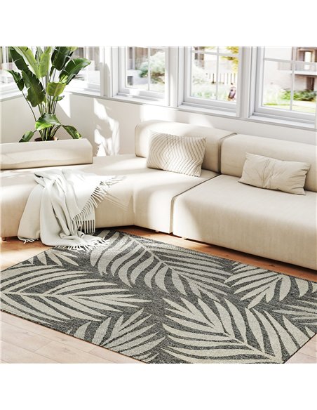 HOMCOM UV Resistant Indoor & Outdoor Area Rug, Easy-Cleaning Machine Washable Rug for Patio, Garden, Kitchen, Bathroom or Living - pic 204802 | FastDaddyshop