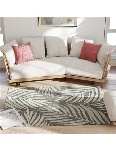 HOMCOM UV Resistant Indoor & Outdoor Area Rug, Easy-Cleaning Machine Washable Rug for Patio, Garden, Kitchen, Bathroom or Living