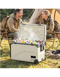 Outsunny 42.5L Compressor Car Fridge Freezer, Camping Refrigerator with App Control, 20℃-20℃ 2