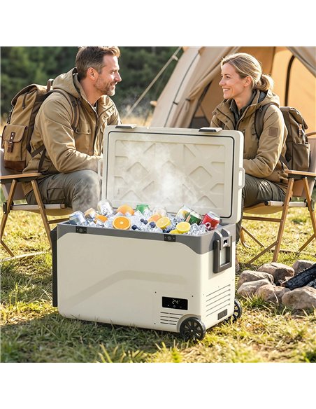 Outsunny 42.5L Compressor Car Fridge Freezer, Camping Refrigerator with App Control, 20℃-20℃ - pic 204886 | FastDaddyshop