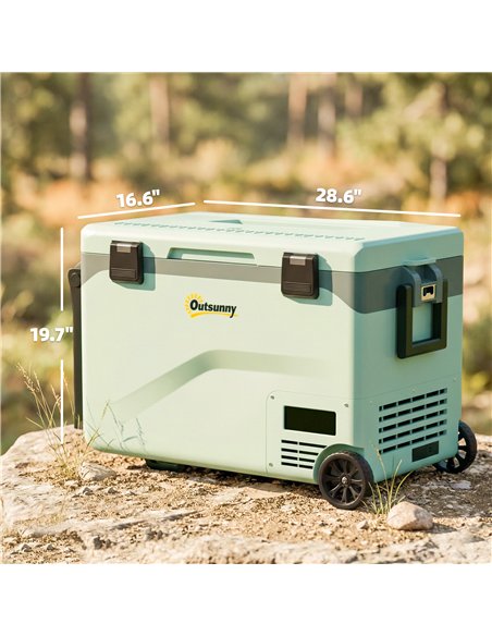 Outsunny 42.5L Compressor Car Fridge Freezer, Camping Refrigerator with App Control, 20℃-20℃ - pic 204896 | FastDaddyshop