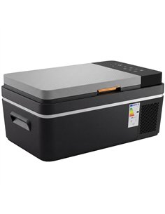 Outsunny 20L Compressor Car Fridge Freezer, Camping Refrigerator with App Control, 12/24V DC and 100-240V AC,