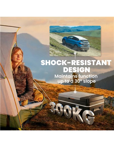 Outsunny 20L Compressor Car Fridge Freezer, Camping Refrigerator with App Control, 12/24V DC and 100-240V AC, - pic 204909 | FastDaddyshop