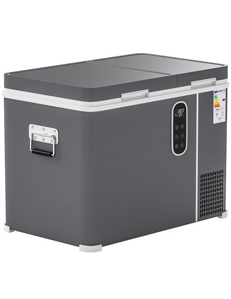Outsunny 45L Compressor Car Fridge Freezer, Dual Zone Camping Refrigerator with App Control, Grey - pic 204920 | FastDaddyshop