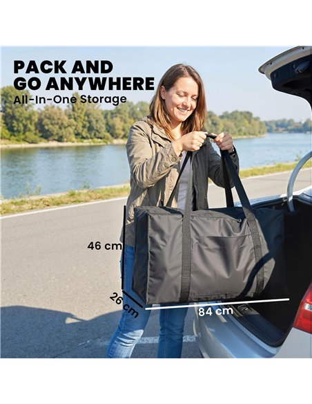 Outsunny 12.5' Inflatable Kayak Set, 2-person Sit on Canoe with Aluminium Oars, Grey and Yellow - pic 204965 | FastDaddyshop