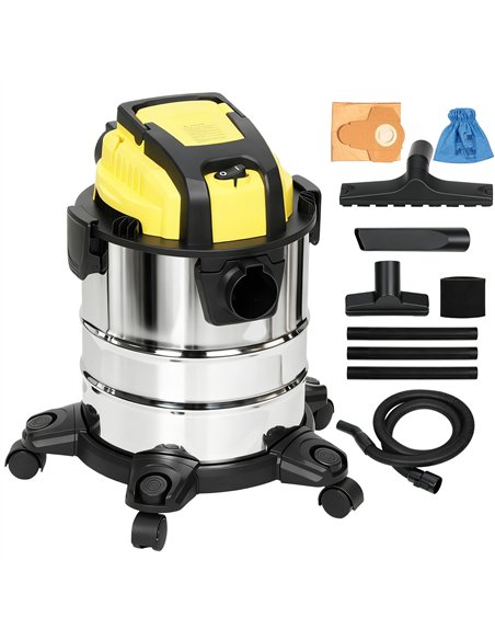 HOMCOM Wet and Dry Vacuum Cleaner, 1200W 20L Wet & Dry Vacuum Cleaner w/ Blower, Triple Filters for Workshop, Home, Carpet - pic 204975 | FastDaddyshop