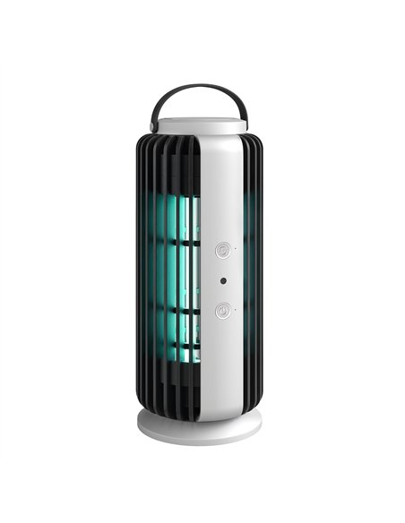 Outsunny Electric Fly Zapper Indoor, Fly Killer with Fan, 365nm LED Light, Auto On Off Sensor, 8 W Bug Zapper with Handle - pic 204984 | FastDaddyshop