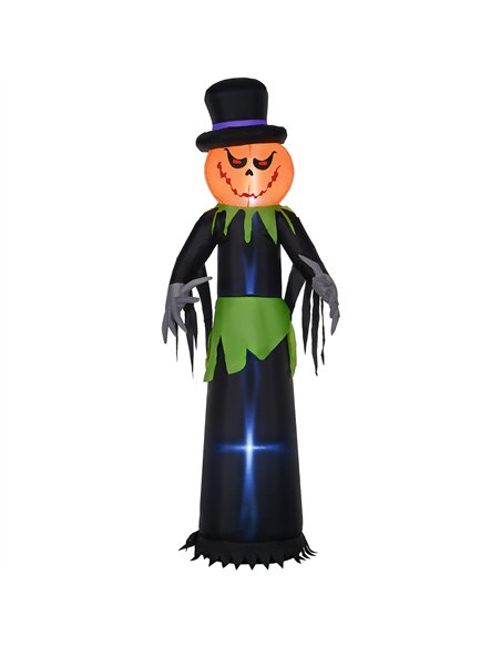 Outsunny 8ft Light-Up Pumpkin Man Halloween Decoration - pic 205020 | FastDaddyshop
