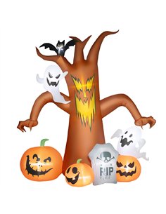 Outsunny 7.9ft Light-Up Halloween Tree Inflatable