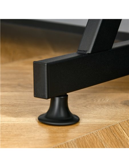 HOMCOM Compact Small Computer PC Table, R Shape Desk with Monitor Shelf and Storage for Home Office, Gaming, Study,100cm, Brown - pic 20509 | FastDaddyshop