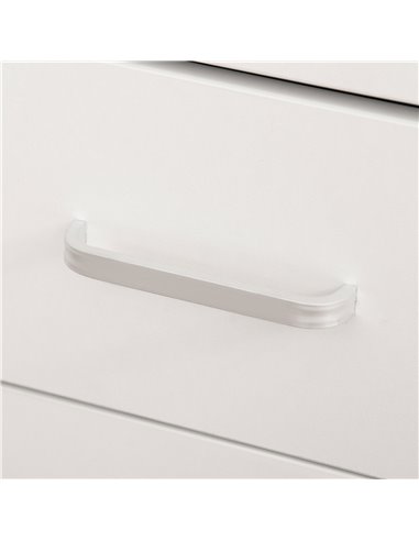 HOMCOM Computer Desk, Home Office Desk with Lockable Drawer, Storage Shelf for Study Bedroom, 110 x 50 x 76 cm, White