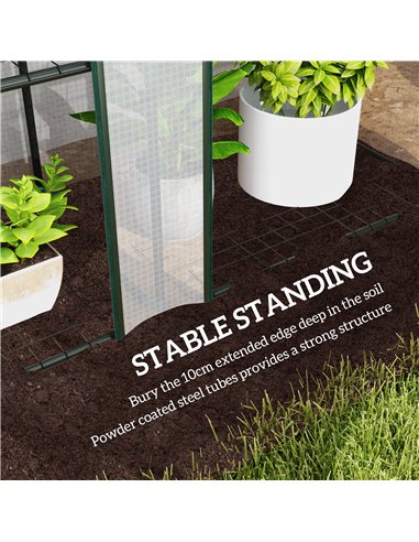 Outsunny 46 x 215cm Nine-Shelf Greenhouse