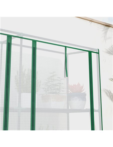 Outsunny 46 x 215cm Nine-Shelf Greenhouse - pic 205414 | FastDaddyshop