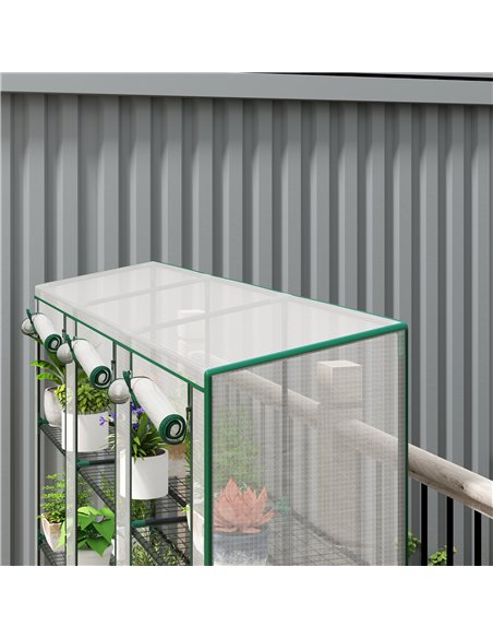 Outsunny 46 x 215cm Nine-Shelf Greenhouse - pic 205415 | FastDaddyshop