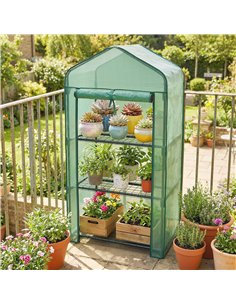 Outsunny Three-Tier Mini Greenhouse - Green 2