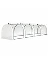 Outsunny 395  x 100 cm Low Tunnel Greenhouse - White