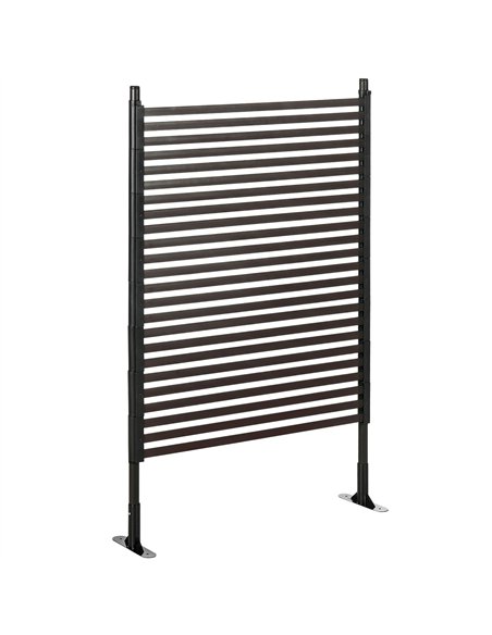 Outsunny Garden Fence with 2 Standing Ways for Hard & Soft Ground, Decorative Outdoor Divider, Animal Barrier Fence, Brown - pic 205452 | FastDaddyshop