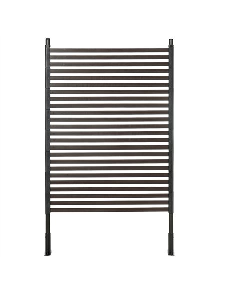 Outsunny Garden Fence with 2 Standing Ways for Hard & Soft Ground, Decorative Outdoor Divider, Animal Barrier Fence, Brown - pic 205458 | FastDaddyshop
