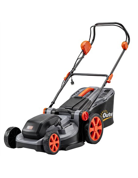 Outsunny 1800W Electric Lawnmower with 40cm Cutting Width, Mulching Feature, 50L Grass Collection Bag, 6 Cutting Heights - pic 205605 | FastDaddyshop