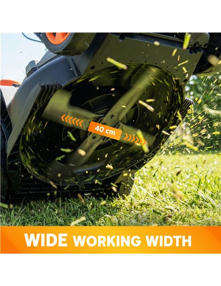 Outsunny 1800W Electric Lawnmower with 40cm Cutting Width, Mulching Feature, 50L Grass Collection Bag, 6 Cutting Heights - pic 205610 | FastDaddyshop