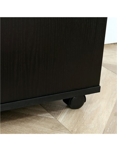 HOMCOM Filing Cabinet/Printer Stand with Open Storage Shelves, for Home or Office Use, Including an Easy Drawer, Black - pic 20563 | FastDaddyshop