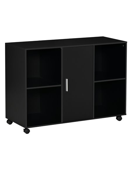 Vinsetto Mobile Office File Cabinet, Printer Stand Unit with Wheels, Black - pic 20573 | FastDaddyshop