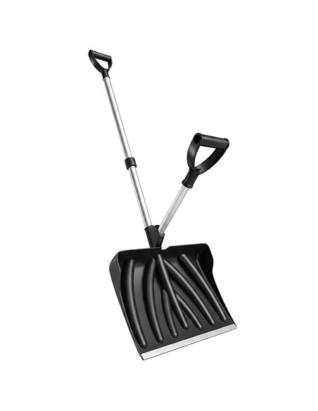 Outsunny Heavy-Duty Snow Shovel with Assist Handle, Portable Snow Pusher with 45cm Wide Blade, Detachable Aluminium Handle - pic 205749 | FastDaddyshop