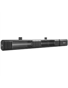 Outsunny 3000 W Electric Infrared Patio Heater, Wall Mounted IP65 Garden Heater with 9 Heat Settings, 24 H Timer, Black