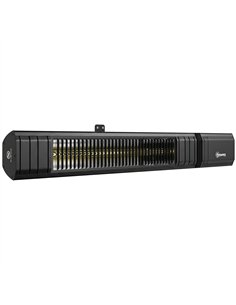 Outsunny 2000 W Electric Infrared Patio Heater, IP65 Outdoor Garden Heater with APP/Touch/Remote Control, 9 Heat Settings, Black