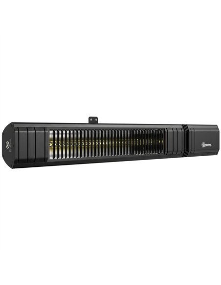 Outsunny 2000 W Electric Infrared Patio Heater, IP65 Outdoor Garden Heater with APP/Touch/Remote Control, 9 Heat Settings, Black - pic 205803 | FastDaddyshop