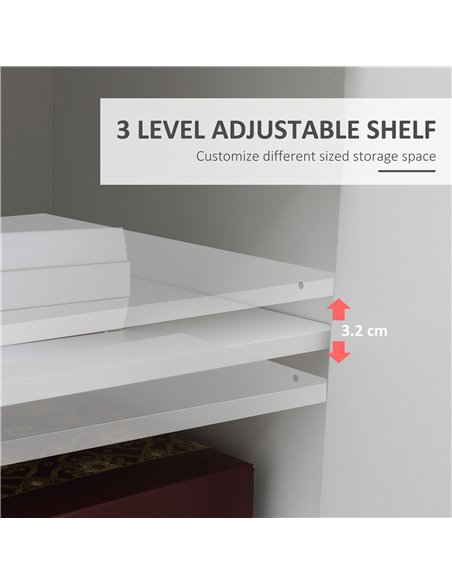Vinsetto Printer Stand Mobile Printer Cabinet with Storage, Open Shelf, Drawer for Home, Office, White - pic 20603 | FastDaddyshop