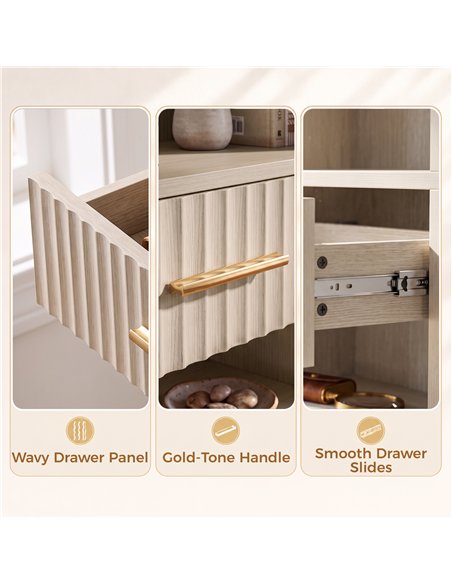 HOMCOM Bookcase Narrow Tall Space-Saving Bookshelf Drawer Open Shelves 60 x 24 x 182 cm Oak Wood Effect - pic 206249 | FastDaddyshop