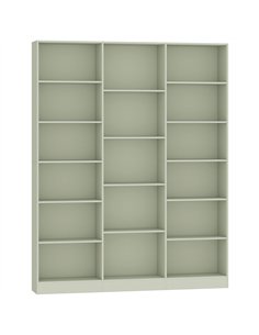 HOMCOM Bookcase with Open Storage, 6-Tier Bookshelf with Anti-Tipping Hardware, Light Green