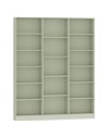 HOMCOM Bookcase with Open Storage, 6-Tier Bookshelf with Anti-Tipping Hardware, Light Green