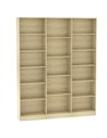 HOMCOM Bookcase with Open Storage, 6-Tier Bookshelf with Anti-Tipping Hardware, Oak