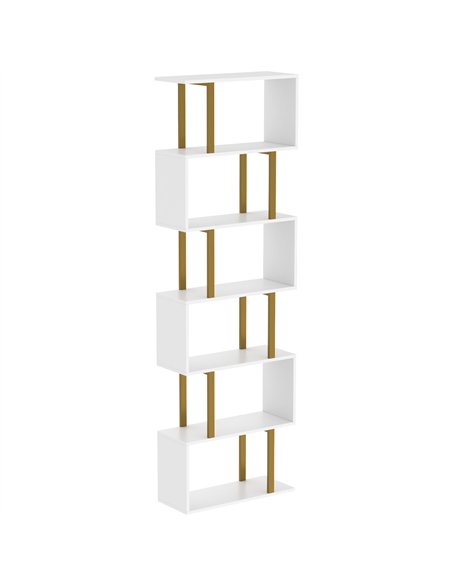HOMCOM standing units free bookshelves industrial case bedroom - pic 206397 | FastDaddyshop