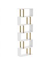 HOMCOM standing units free bookshelves industrial case bedroom