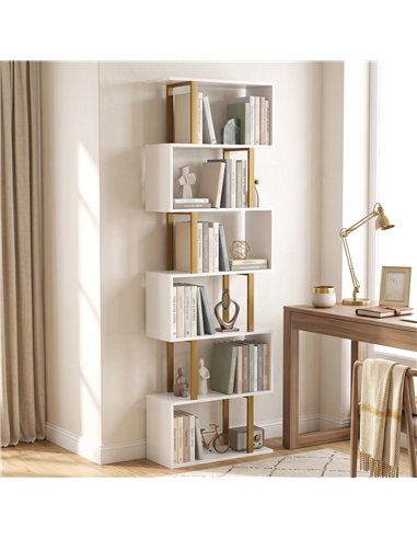 HOMCOM standing units free bookshelves industrial case bedroom