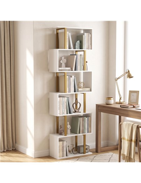 HOMCOM standing units free bookshelves industrial case bedroom - pic 206398 | FastDaddyshop