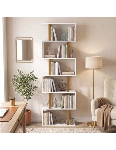 HOMCOM standing units free bookshelves industrial case bedroom