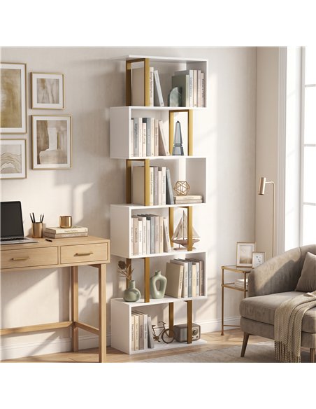 HOMCOM standing units free bookshelves industrial case bedroom - pic 206405 | FastDaddyshop