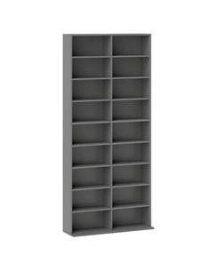 HOMCOM 640 CD Storage Tower - Grey