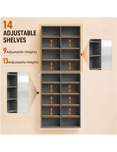 HOMCOM 640 CD Storage Tower - Grey