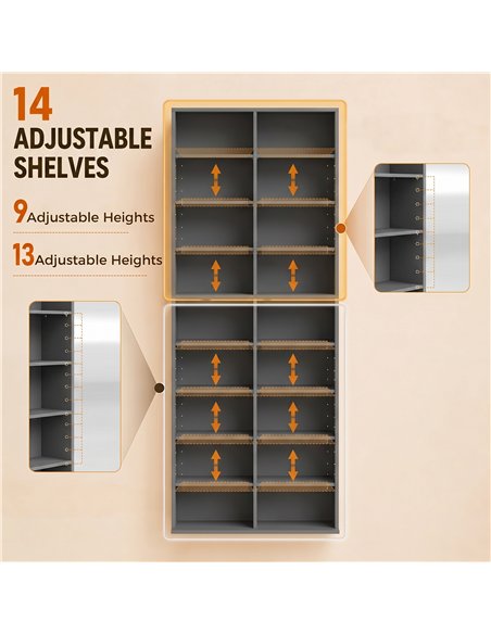 HOMCOM 640 CD Storage Tower - Grey - pic 206437 | FastDaddyshop