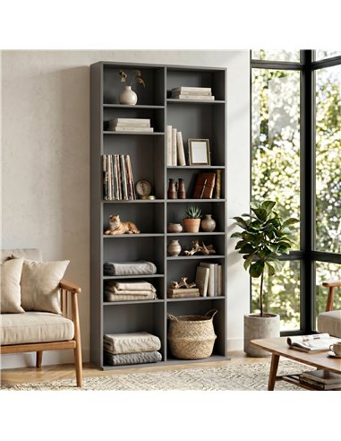 HOMCOM 640 CD Storage Tower - Grey