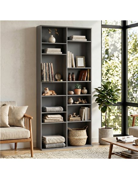 HOMCOM 640 CD Storage Tower - Grey - pic 206440 | FastDaddyshop